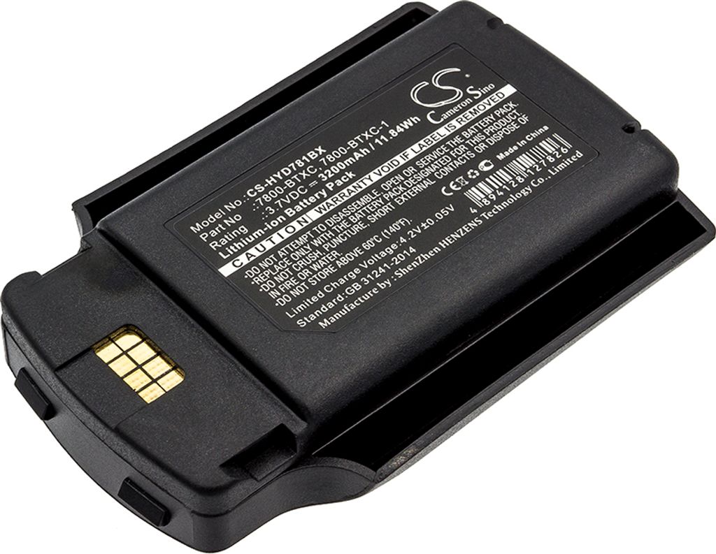 TECHTEK Akku Kompatibel mit [Dolphin] 7600, 7600 II, für [Honeywell] Dolphin 7600, Dolphin 7600 II Ersetzt 7600-BTEC, für 7600-BTXC, für 7600-BTXC