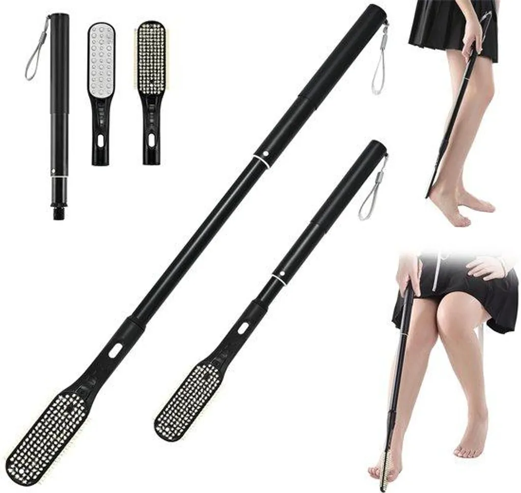 Brosse pieds télescopique : fini le mal de dos pour laver ses pieds