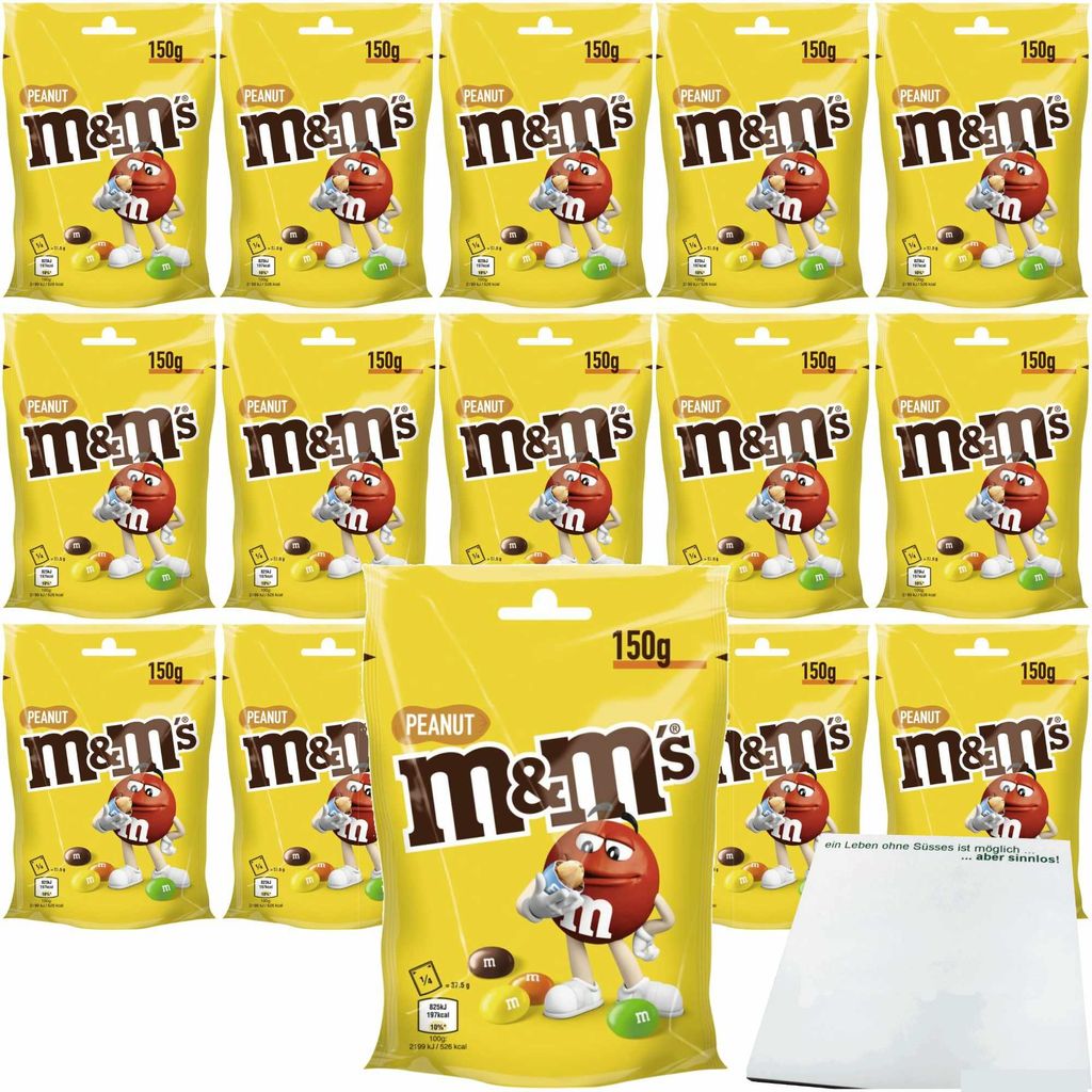 m&m's Peanut (15x150g Packung) VPE + usy Block