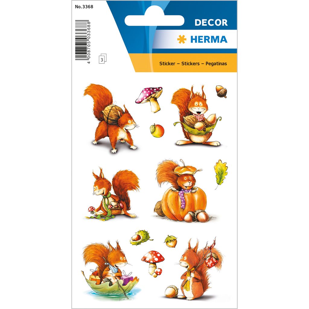 Herma 3368 3368 Naklejka DECOR wiewiórka Zdjęcie produktu 