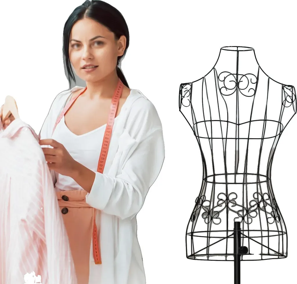 OFFERTA: Manichino Mezzo Busto Ferro Regolabile 140-160cm - Stock