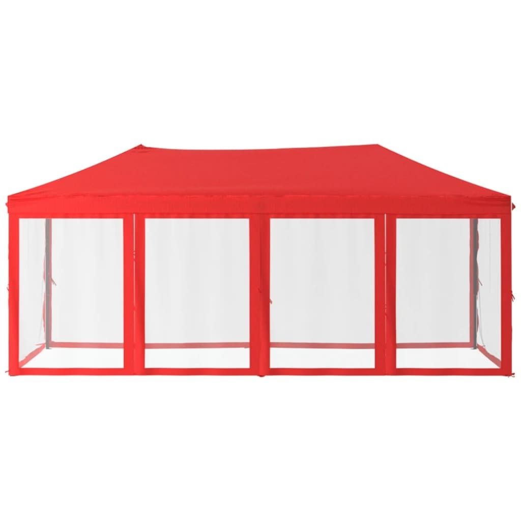 Cloris DesignMöbel Pavillons & Partyzelte - Rot Partyzelt Faltbar mit Seitenwänden Rot 3x6 m Schlichtes7551875