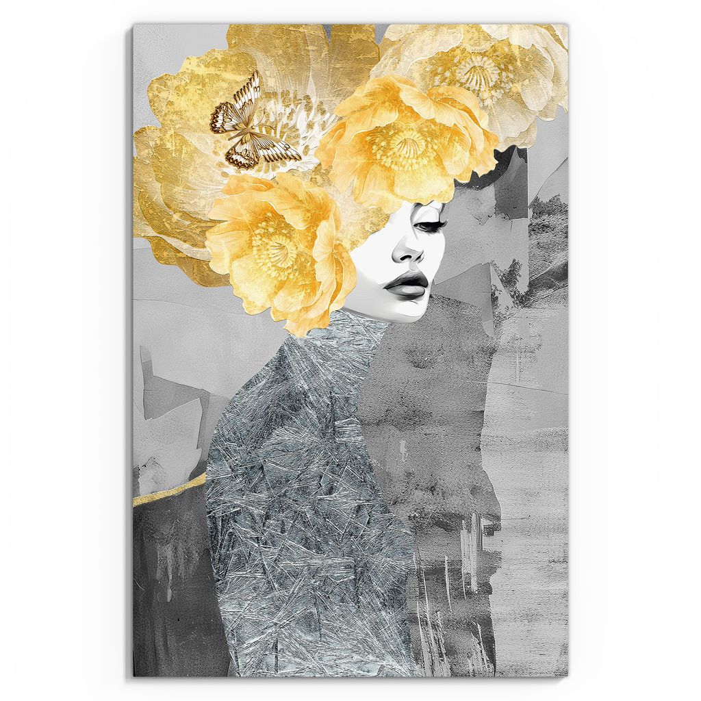 DEQOART Glasbild Echtglas 40x60 cm 'Facetten der Naturseele' Wandbild Bild modern Deko