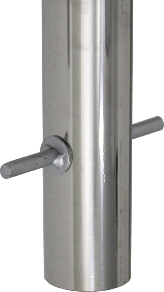 2 x Fahrradanlehnbügel 115 x 41 cm Edelstahl Ø 49 mm grau Produktbild 6