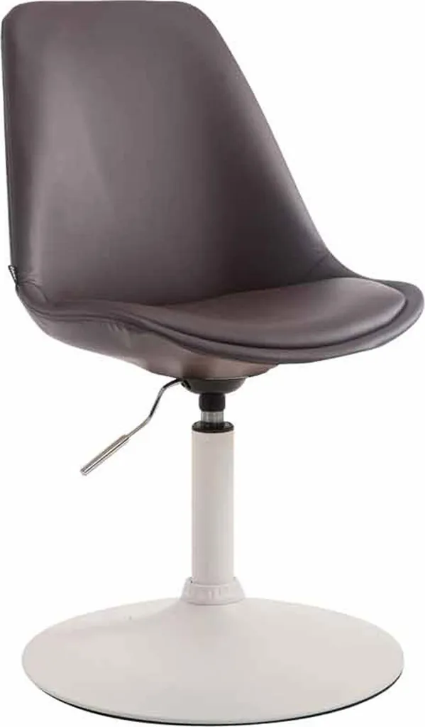 Chaise de Salle à Manger Pivotante Maverick en Similicuir Marron