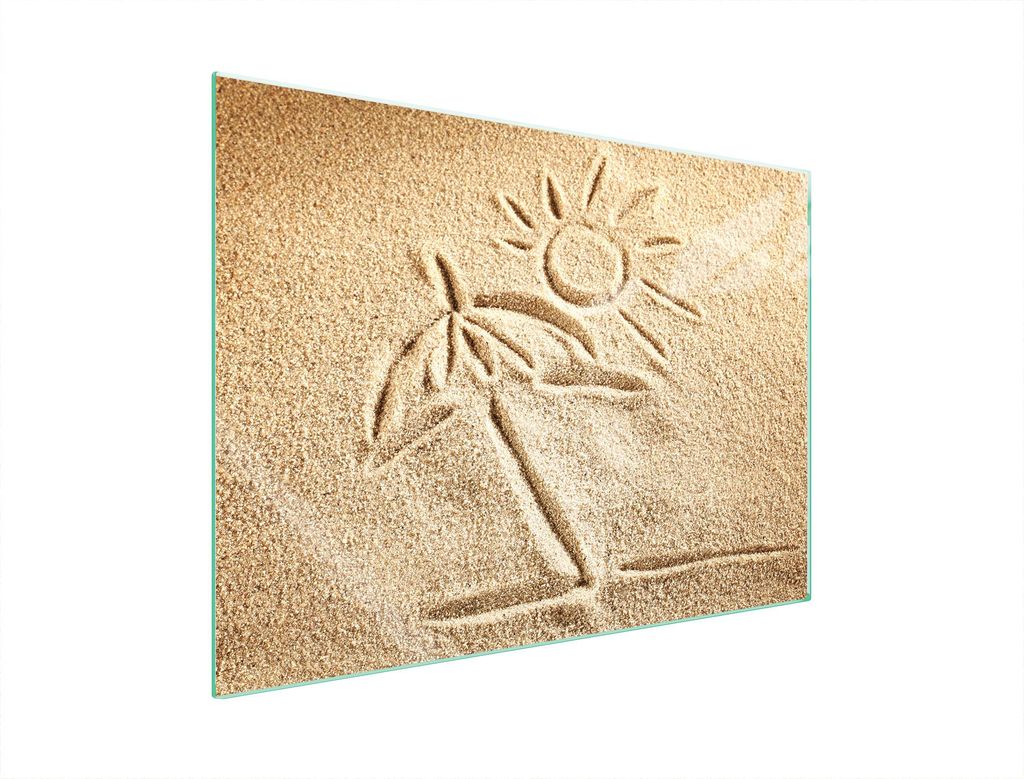 Glasschutzplatte Für Herd 70X52 Beach