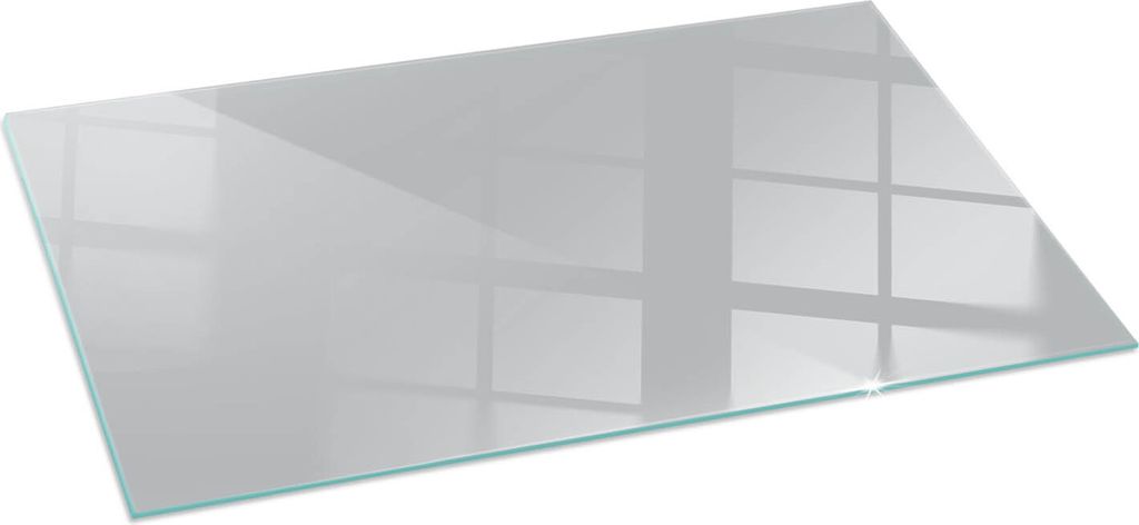 Farbe Hellgrau – Glasbodenplatte für – Kaminofen – Kaminplatte Glas – Schutzglas – Funkenschutzplatte –Glasbodenplatte Feuerfeste – ...