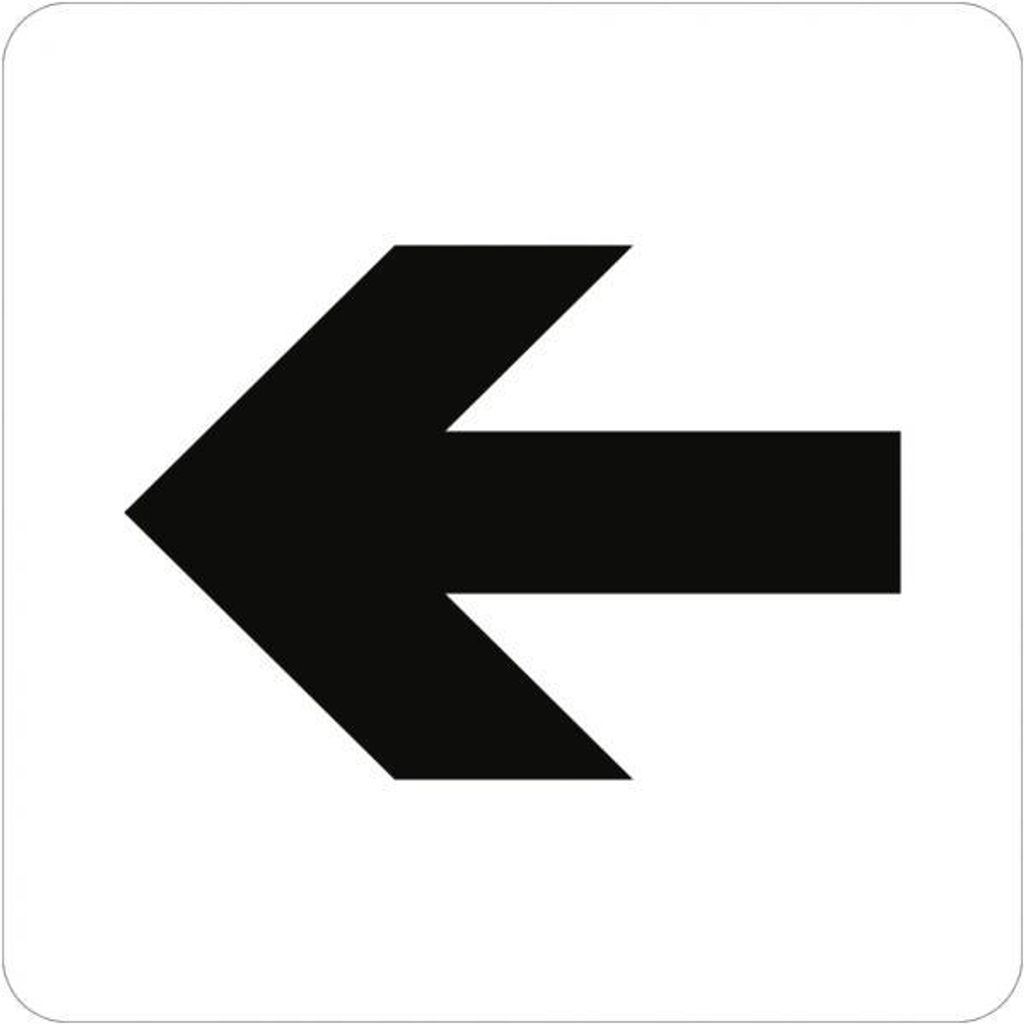 Dreifke® Schild Piktogramm Richtungspfeil, Kunststoff, Produktbild 