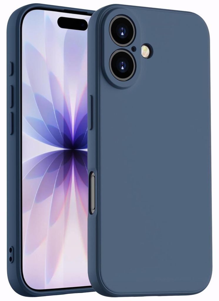 Hülle für iPhone 17, Slim Liquid Silikon Gel Gummi Stoßfest Schutzhülle Blau