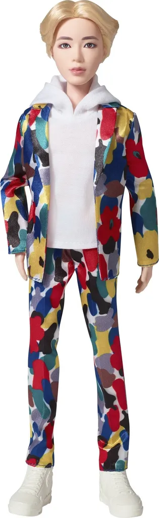 Poupée Jin BTS Idol avec 11 Articulations et Costume Textile Détaillé