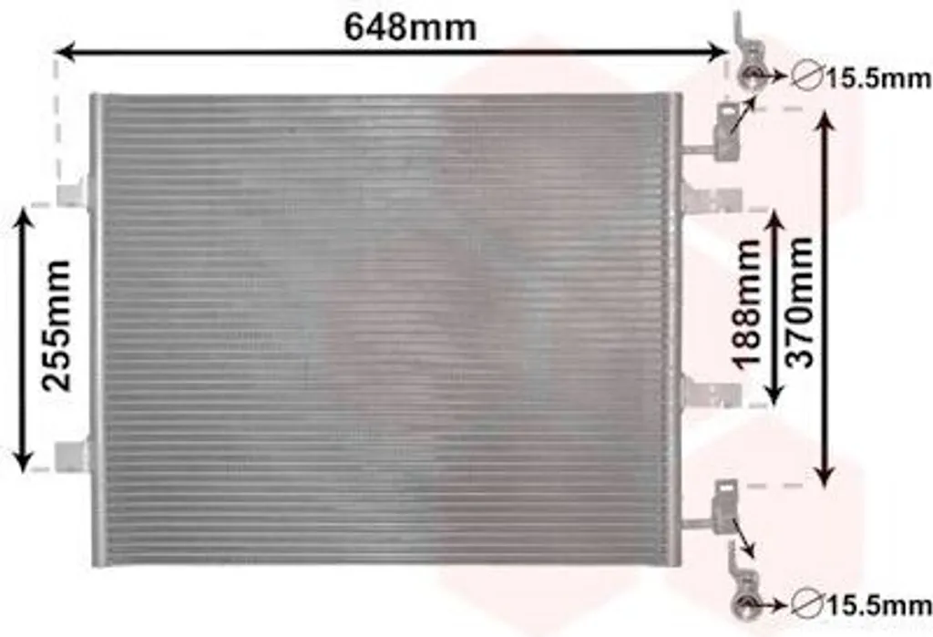 Condenseur de climatisation en aluminium pour RENAULT TRAFIC II Fourgon