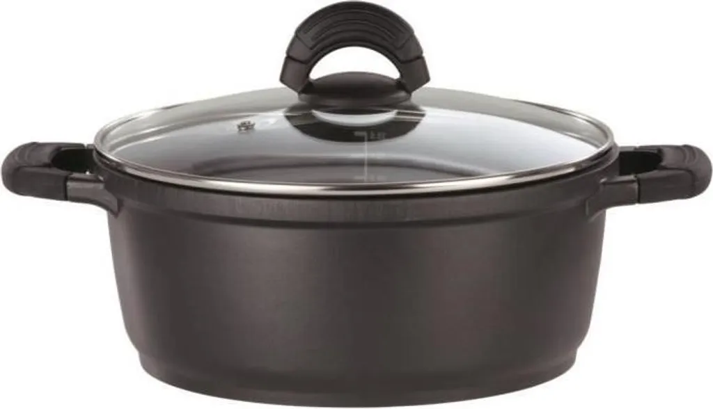 Casseruola in alluminio fuso - GSW - SILCOGUSS - 28 cm - Induzione - Nero