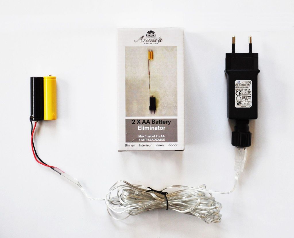 Batterie Adapter 2 AA Mignon Batterien 3,2V Wandler 4m Produktbild 