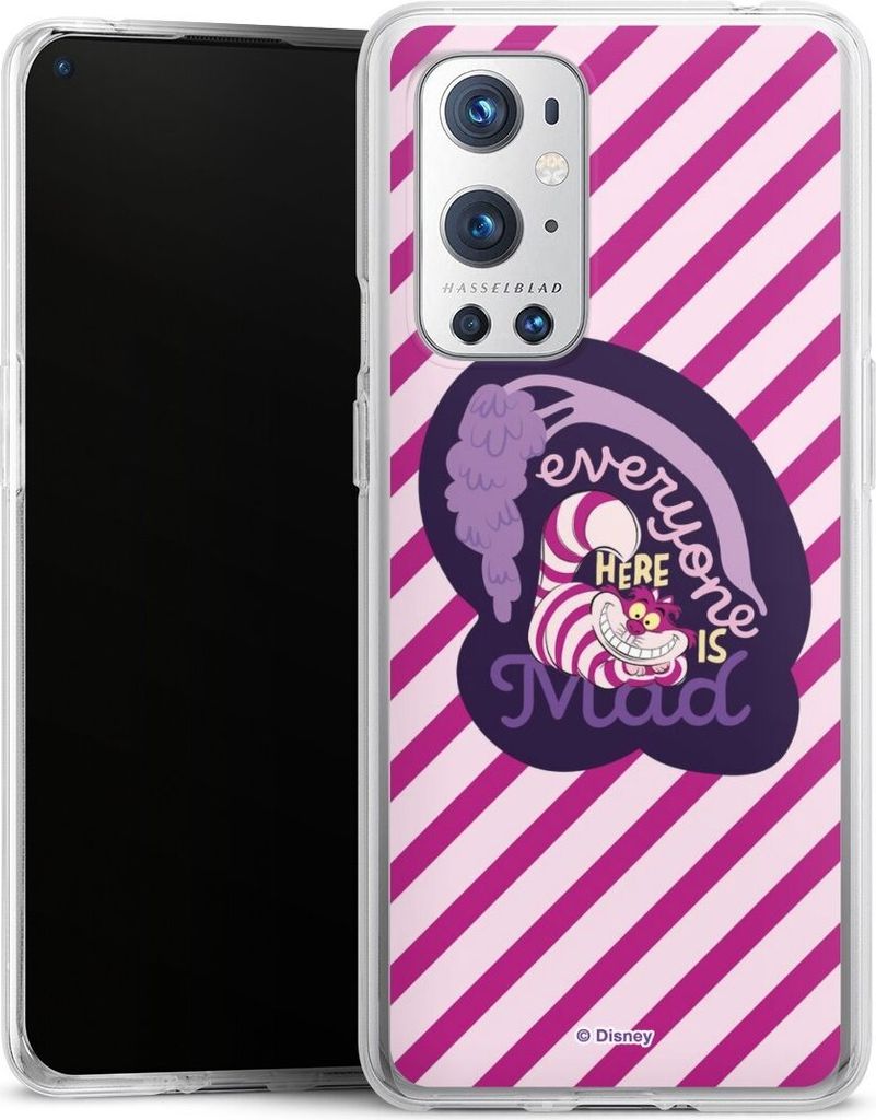 DeinDesign Handyhülle für OnePlus 9 Pro Silikon Hülle Case Smartphone Schutzhülle Alice im Wunderland Disney Grinsekatze