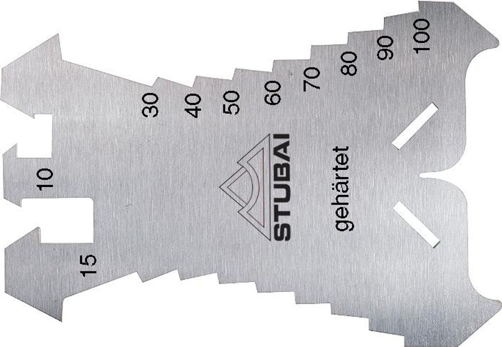 Značicí šablona STUBAI 1,3 mm, tvrzená 140x100 mm | přesná Obrázek produktu 