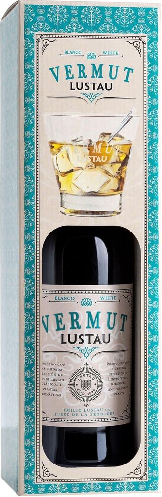 Lustau Vermut White + Glas Geschenkpackung | 15 % vol | 0,7 Produktbild 