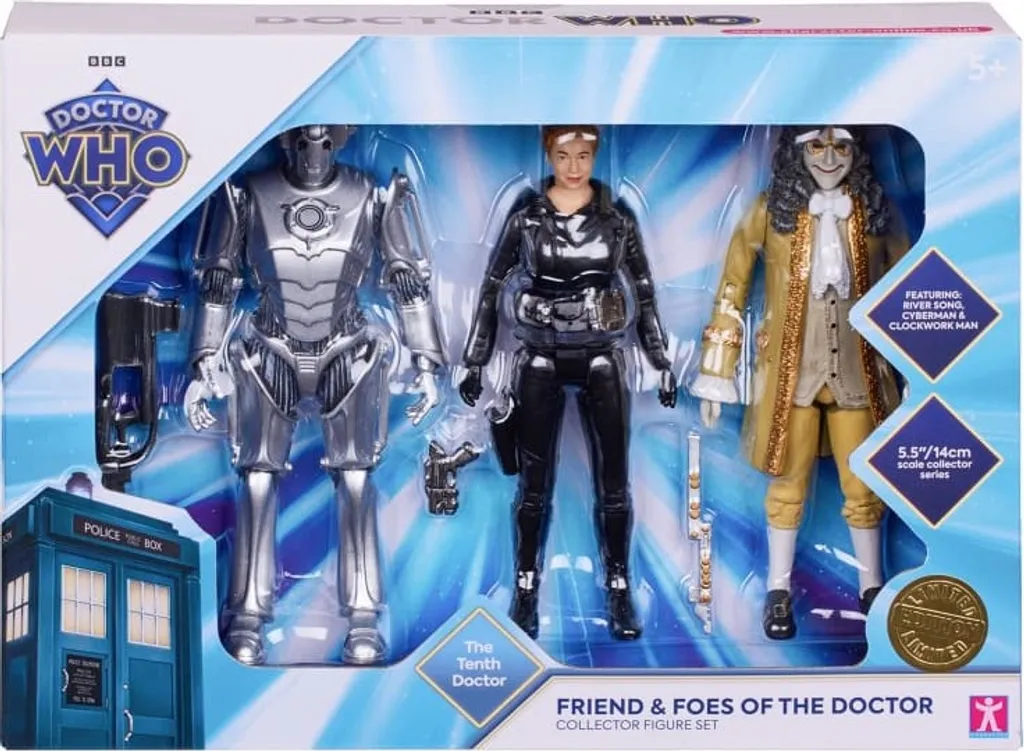 Set de Figurines Doctor Who Amis et Ennemis pour Déco et Jeu de Rôle 3pk