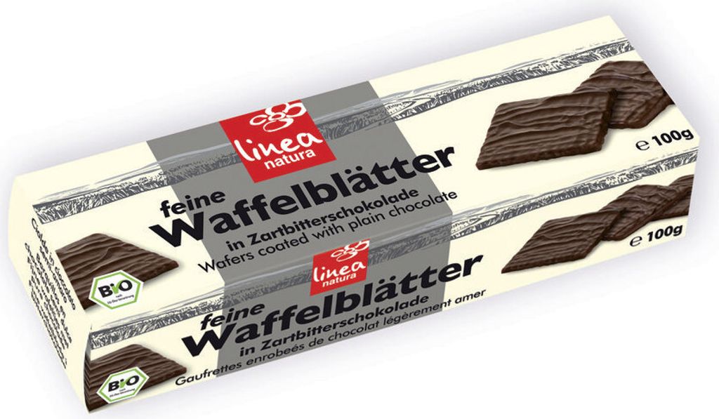 Linea Natura - Linea natura Zartbitter Waffelblätter - 100g