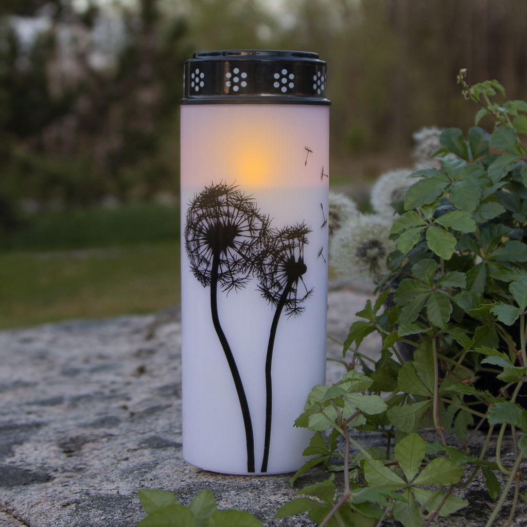 Star Trading LED Grabkerze, Gedenkkerze, Dandelion‘, Timer, Produktbild 10