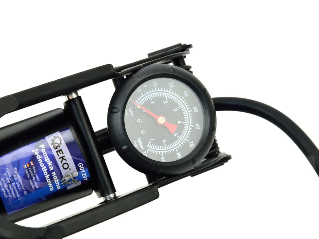 Gonfleur à pied piston unique haute précision avec manomètre intégré - 4