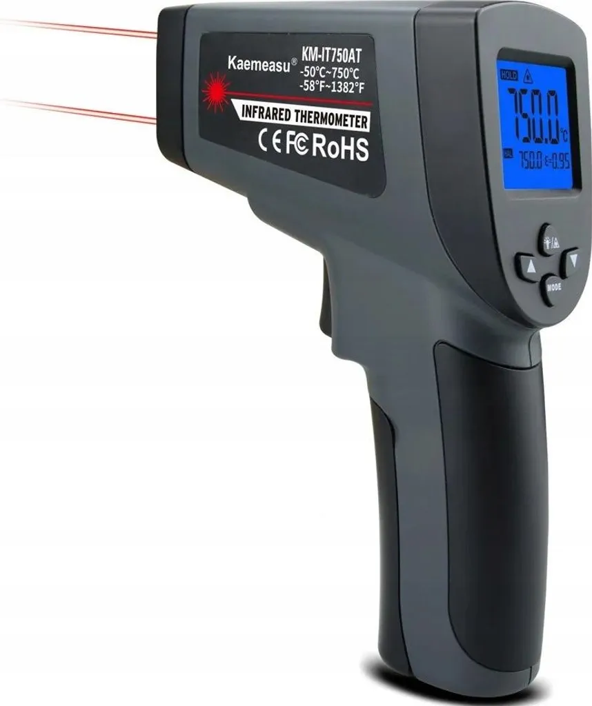 Pirometro Laser per Isolamento Termico -50/+750°C | Misuratore IR Casa