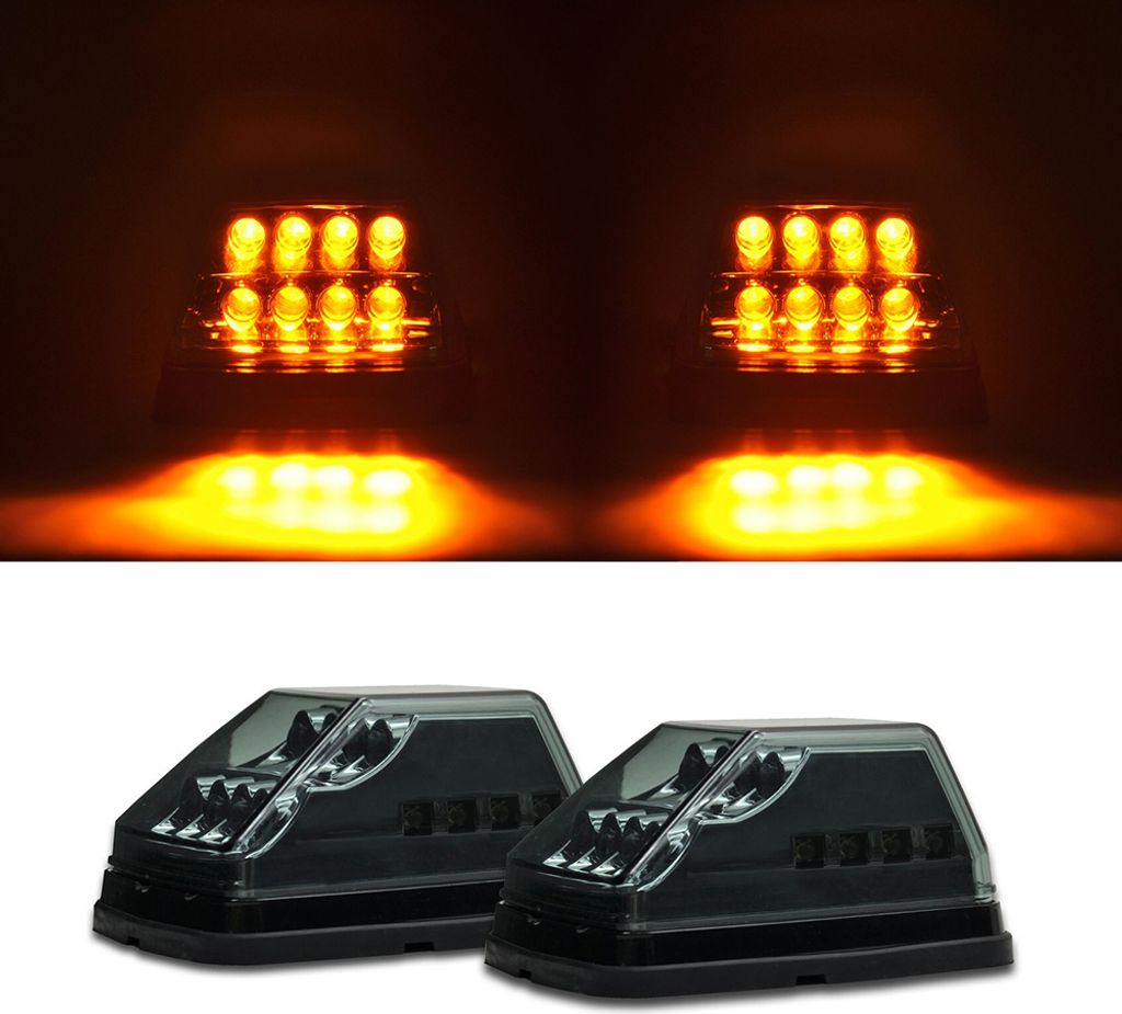 2x LED Frontblinker Blinker in Schwarz Smoke SET für Mercedes G-Klasse W463 ab