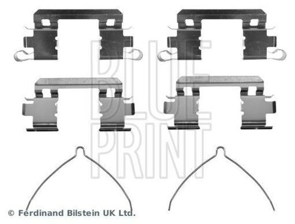 BLUE PRINT ADBP480016 Zubehörsatz Scheibenbremsbelag Vorne für OPEL Cascada (W13) für HONDA Jazz III Schrägheck (GE, GG, GP, ZA)
