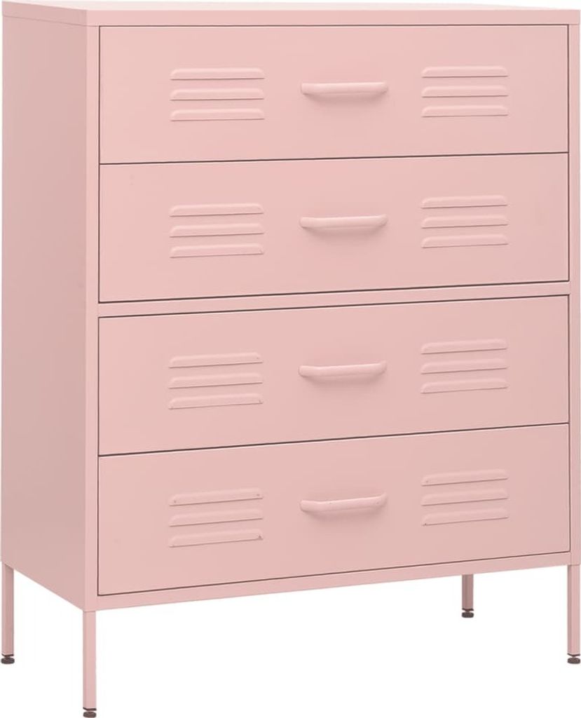 Kommode Rosa 80x35x101,5 cm Stahl