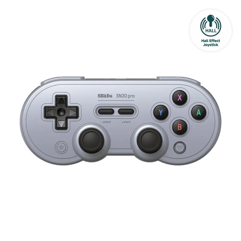 Manette 8Bitdo SN30 Pro Hall Effect sans Drift pour Nintendo Switch et PC