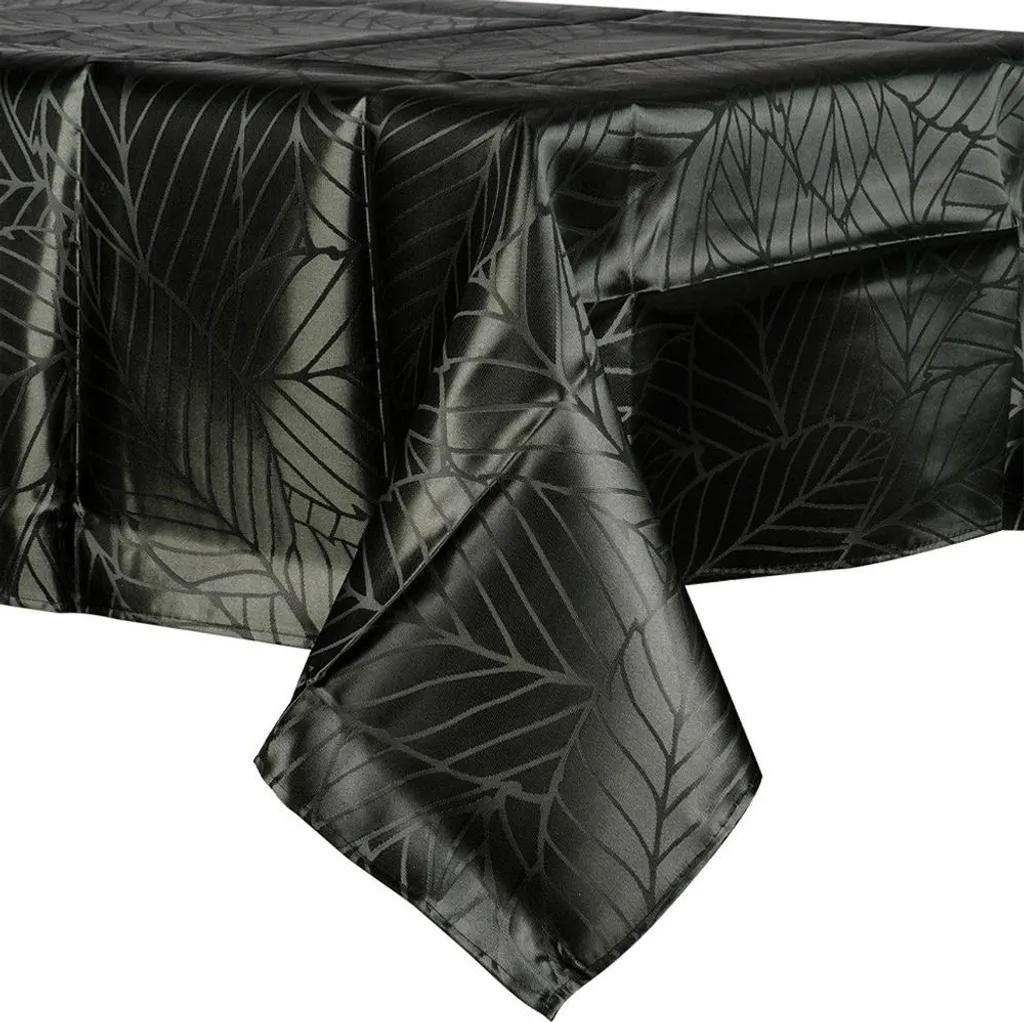 Tovaglia In Tela Cerata Brilltex Nera Lucida 140x275 Cm - Antimacchia, Antiscivolo, Con Fondo In Schiuma, Facile Da Pulire