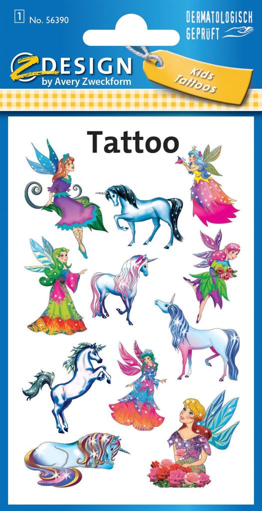 Avery Zweckform - Tattoo Aufkleber - Tattoo Elfen 56390 Produktbild 
