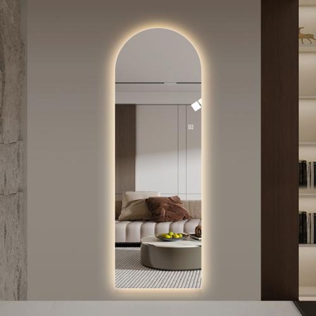 AIORBER 150x50cm LED Ganzkörperspiegel Wandspiegel mit Produktbild 