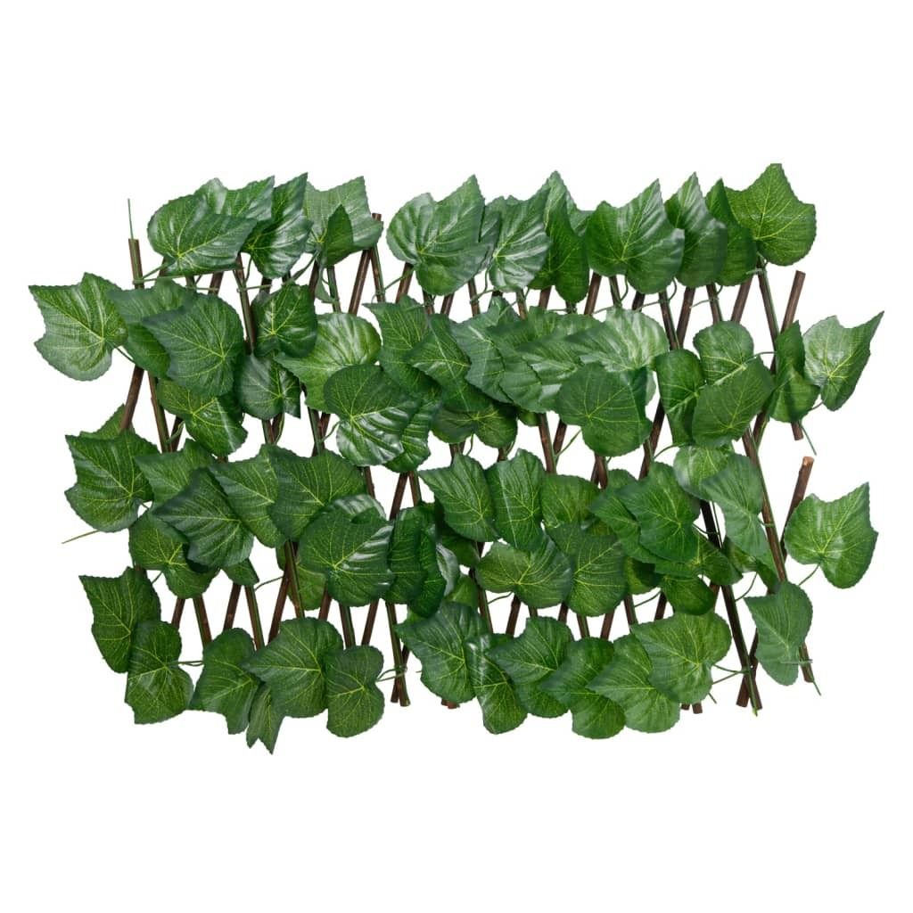 vidaXL Treillis avec feuilles de vigne artificielles Image du produit 