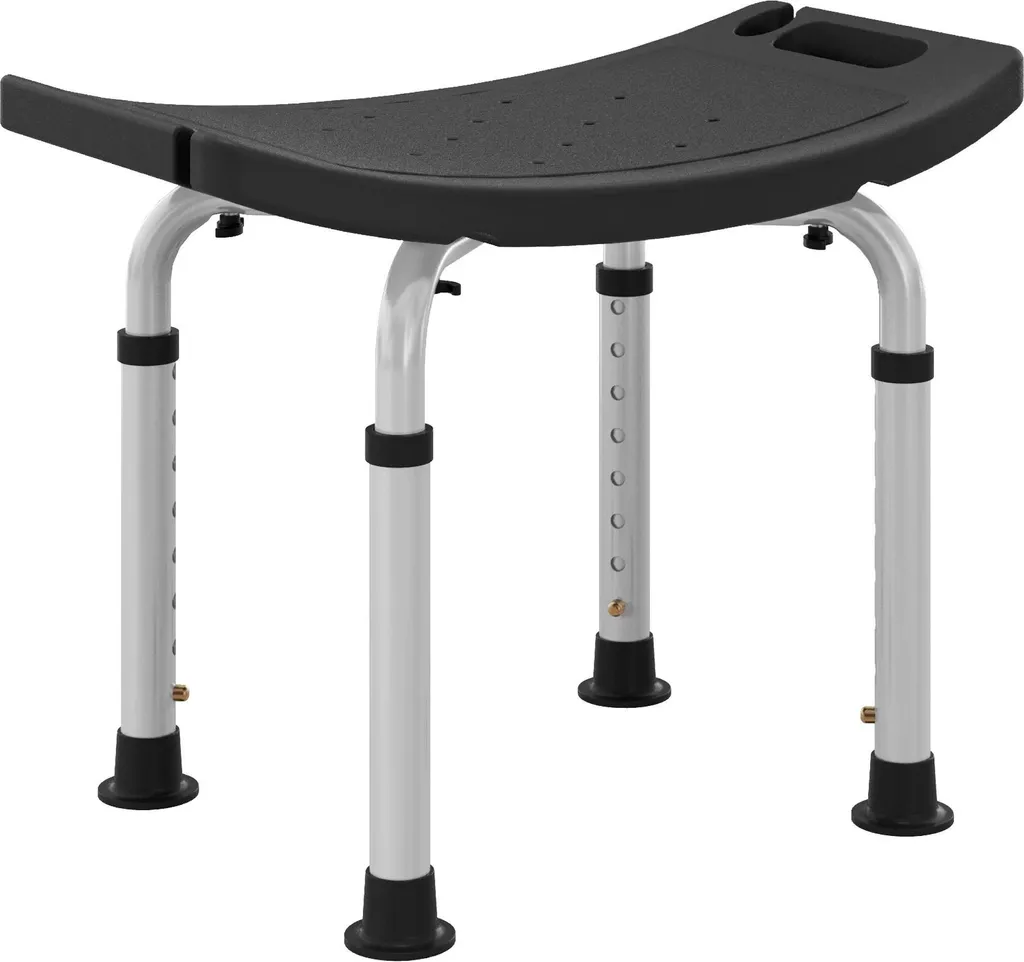 Siège de bain ergonomique réglable - Chaise de douche PMR blanche 135 kg