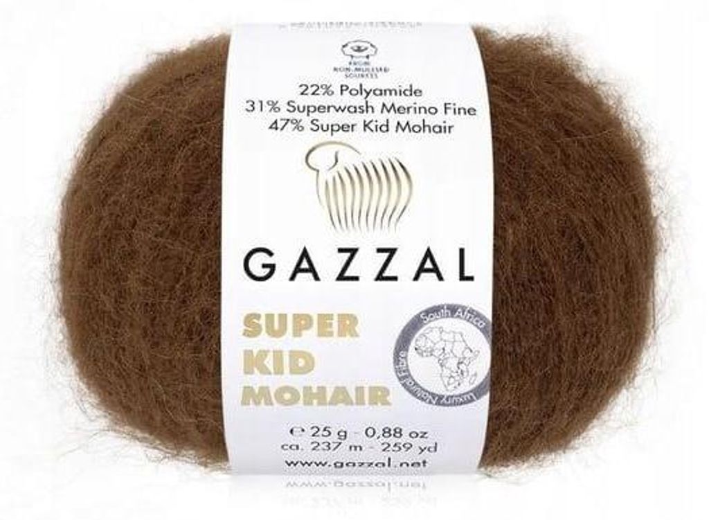 Gazzal Super Kid Mohair 64400 Strickgarn 25 g 237 m Produktbild 