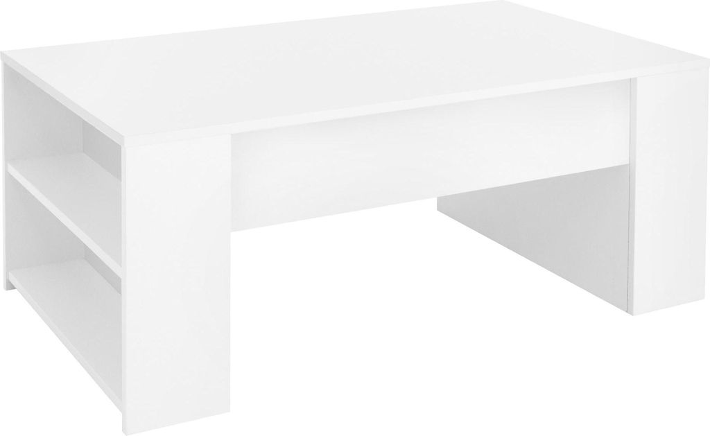 ML-Design Couchtisch in Weiß, 100x60x42 cm, Geräumiger Produktbild 