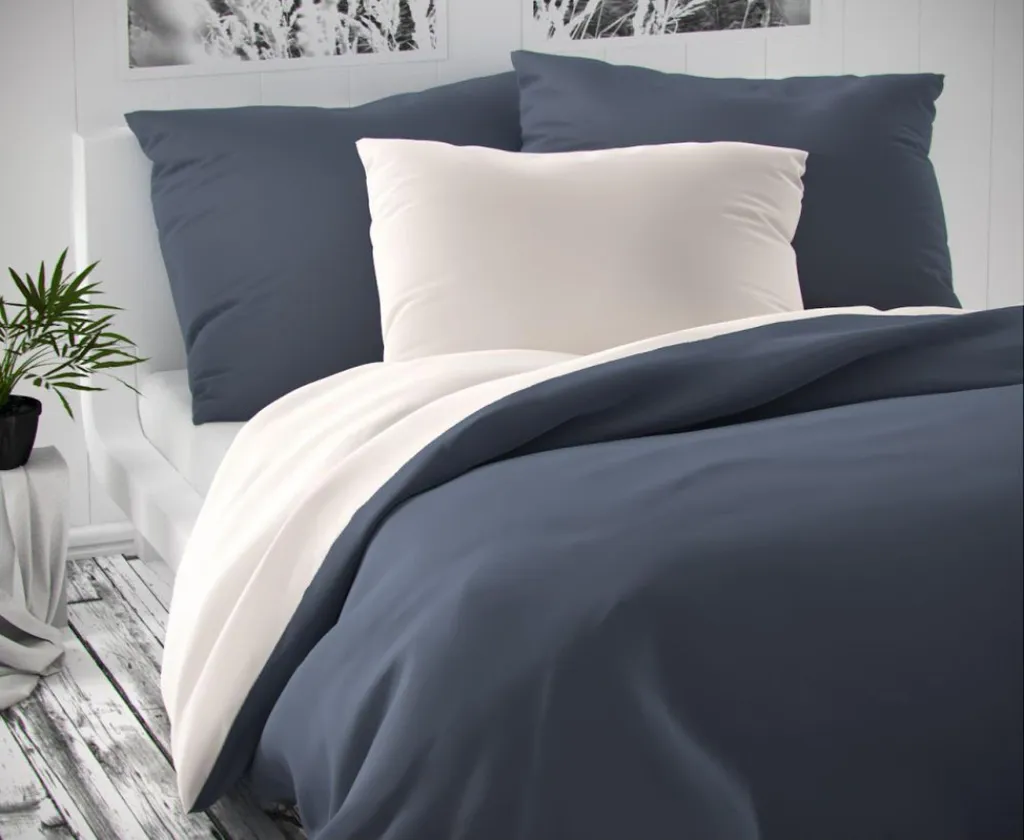 Lenzuola Raso Luxury Collection 140x200 Grigio Bianco - Top Hotel