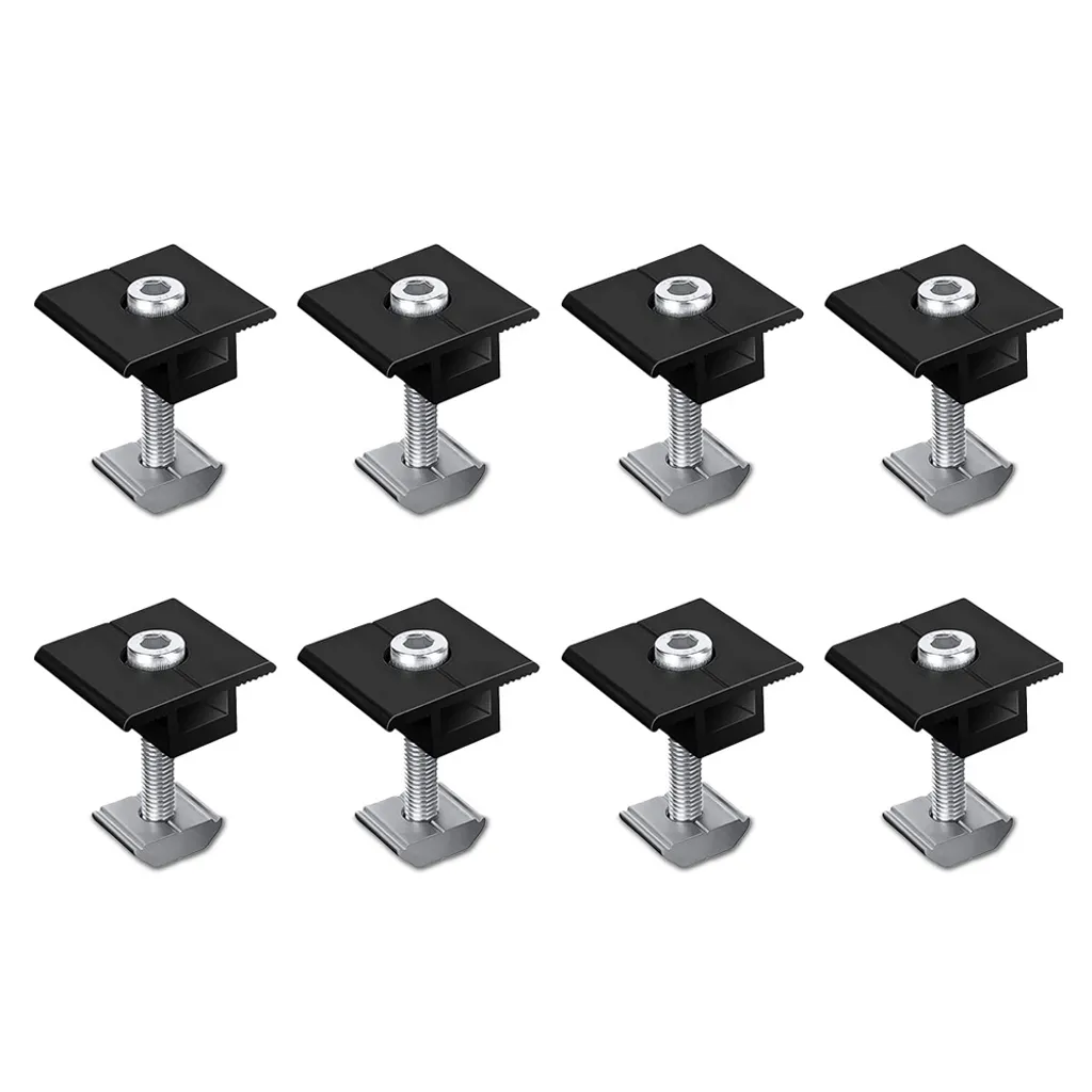 PFCTART 8 Morsetti Fotovoltaici 40mm Neri per Lamiera Trapezoidale