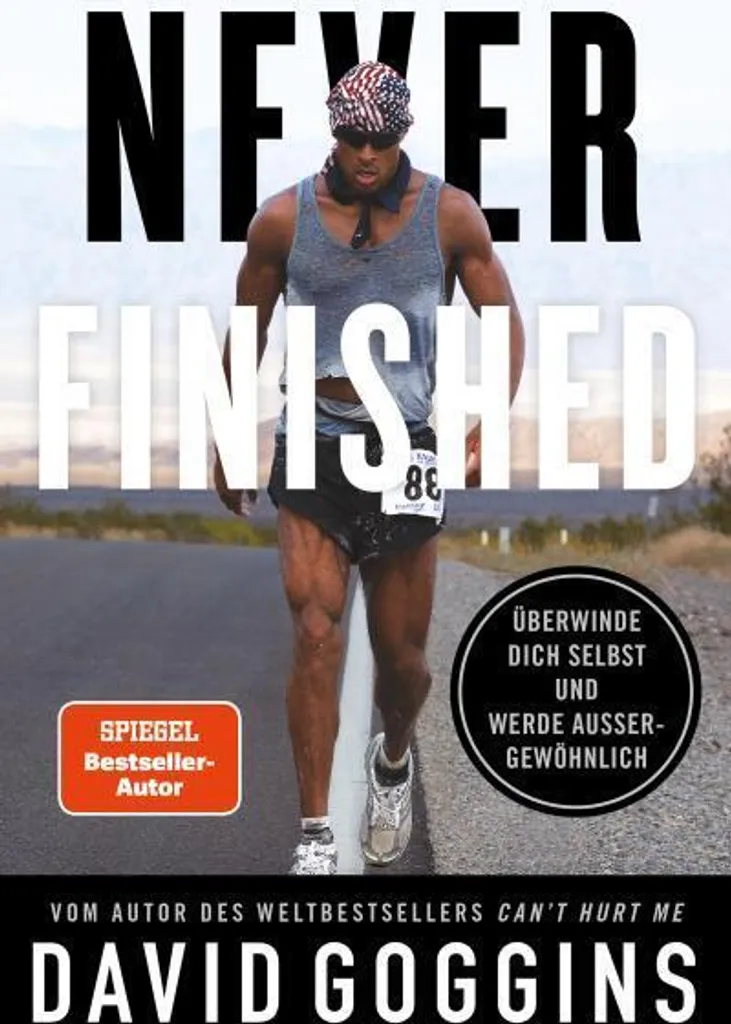 Livre de sport Never Finished David Goggins pour athlètes
