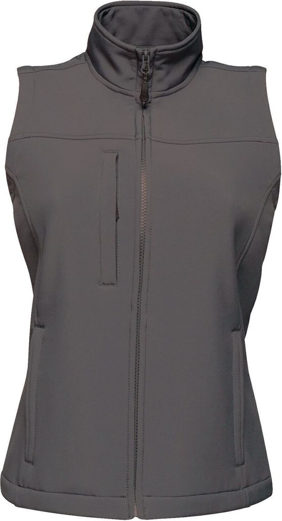 Regatta Damen Softshellweste Flux PC3289 (44 DE) (Dunkelgrau)