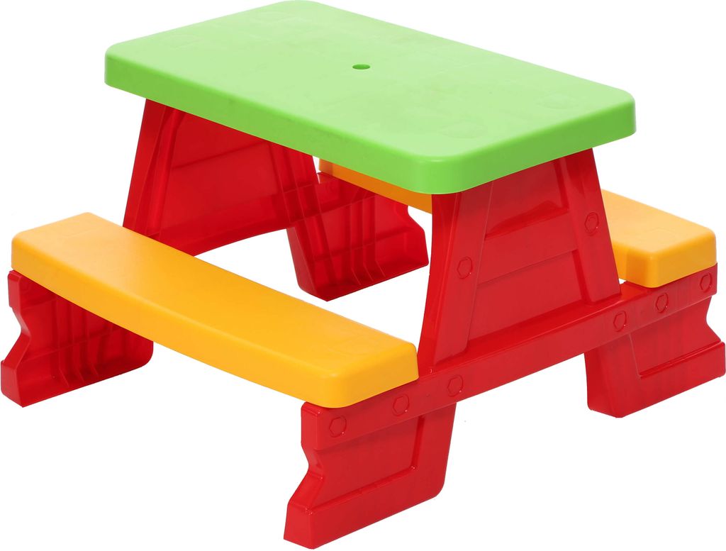 Dohany Kinder Sitzgruppe Picknick Sitzgarnitur Outdoor Bank Tisch Kombi rot