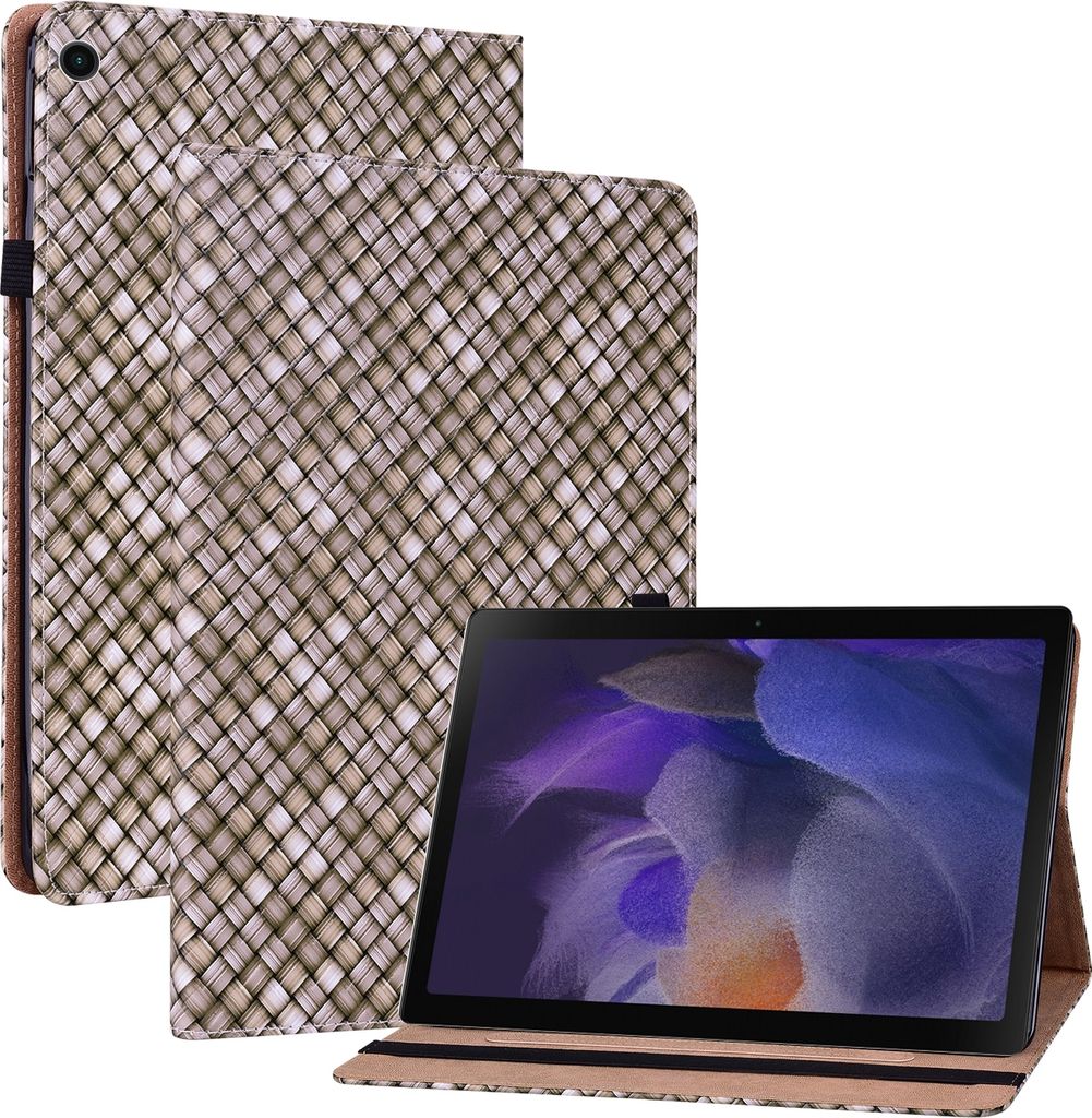Für Oppo Realme Pad 10.4 Braun Kunst Leder Hülle Tablet Tasche Etui Schutz Cover