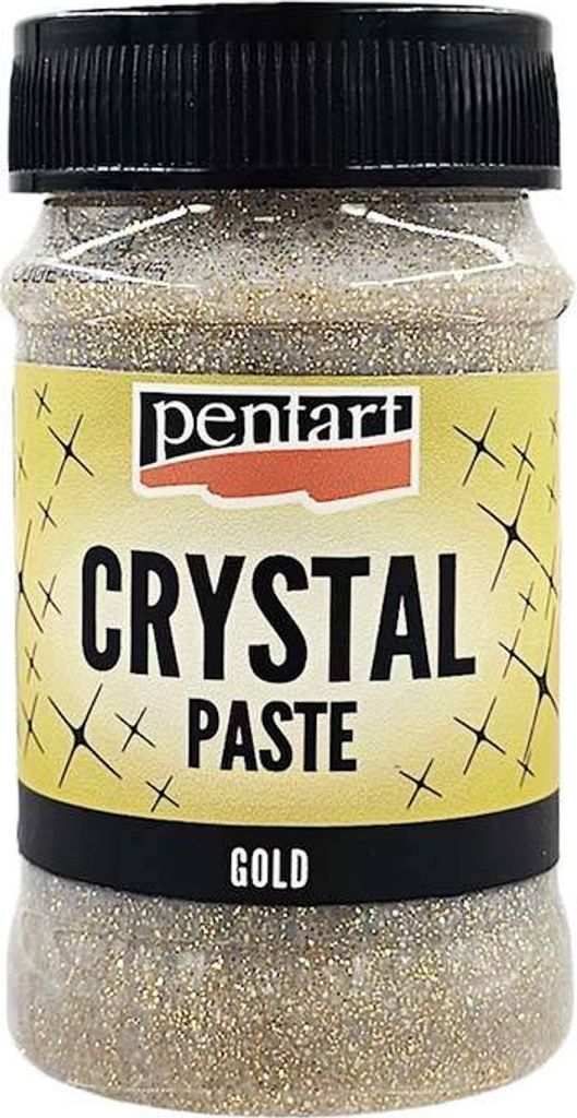 PENTART Crystal PASTE Kristallpaste Basteln Brokatgold100 ml