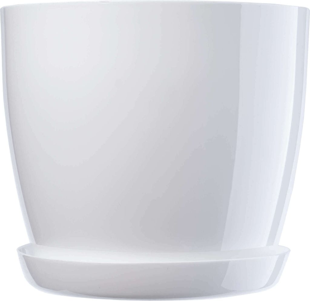KADAX Blumentopf "Turi", Pflanzkübel mit Untersetzer, 18cm, Produktbild 