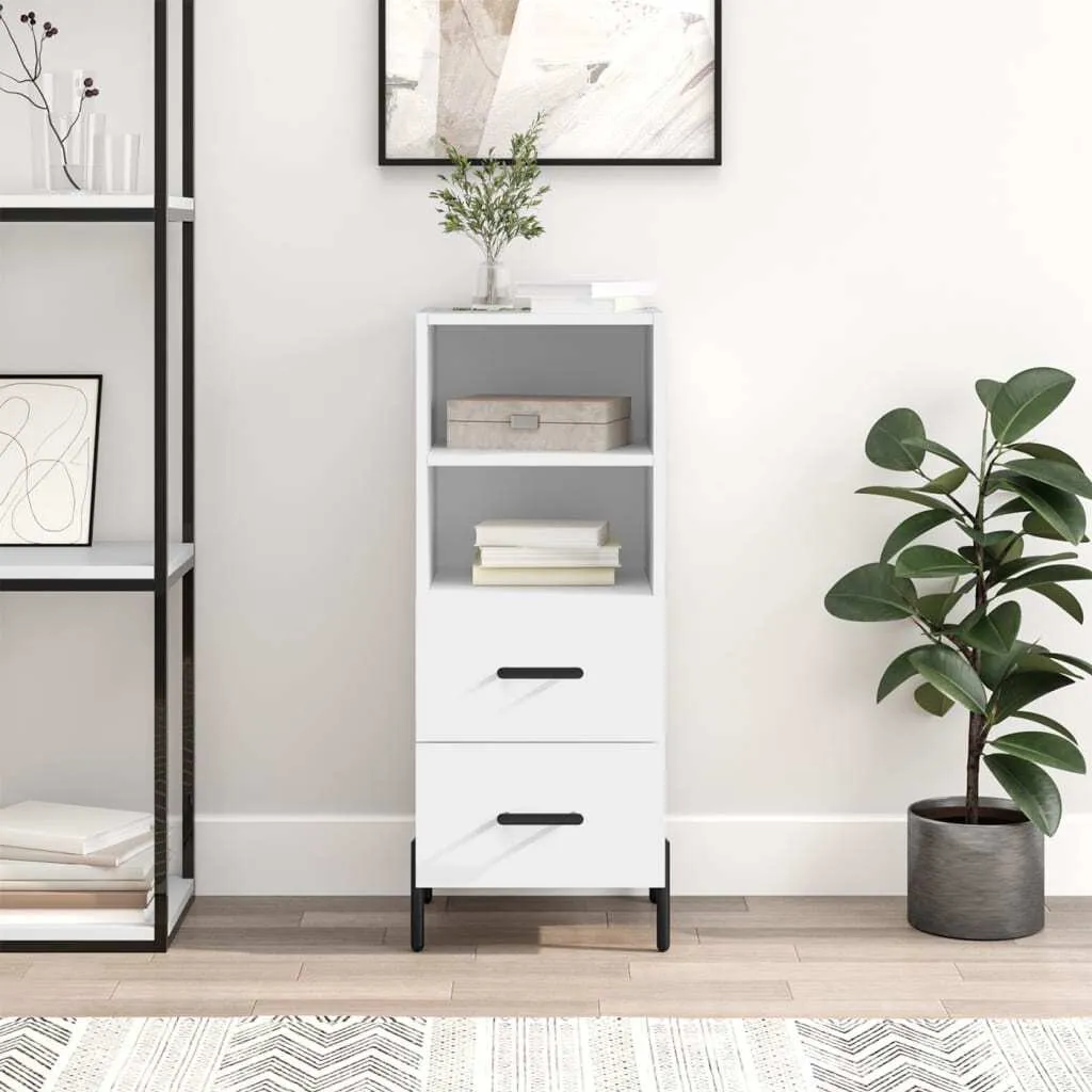 Credenza Bianca 34,5x34x90 cm Maison Exclusive - Mobiletto Salvaspazio Online