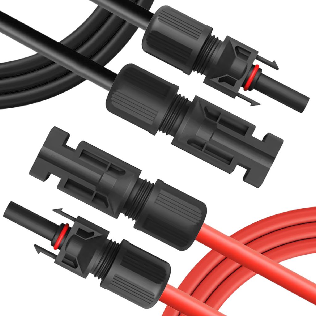 Solarkabel Verlängerungskabel Solar Kabel + Stecker Leitung 1500V /40A 4mm² 6mm²Länge:2x 7m 4mm²;Steuersatz:19%