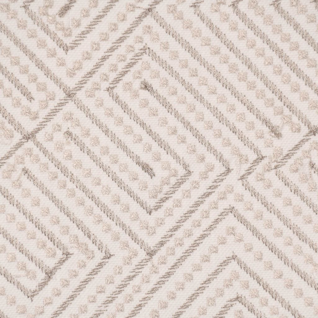 Dekostoff Meterware Textil Stickerei Grafik Arusha beige 1,4m