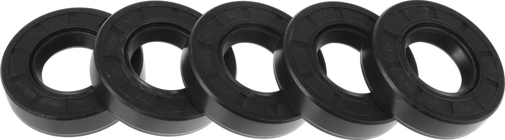 Öldichtung TC Dichtungsring Drehwellendichtung 25x50x12mm Hochdruck-Nitrilkautschuk Schwarz 5 Stück