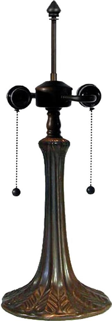 Clayre & Eef Lampensockel Tischlampe Tiffany Ø 17x52 cm Braun Kunststoff