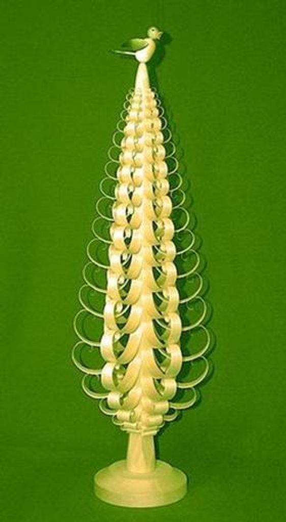 Tischdekoration Spanbaum mit Vogel BxHxT 18,5x50x18,5cm NEU